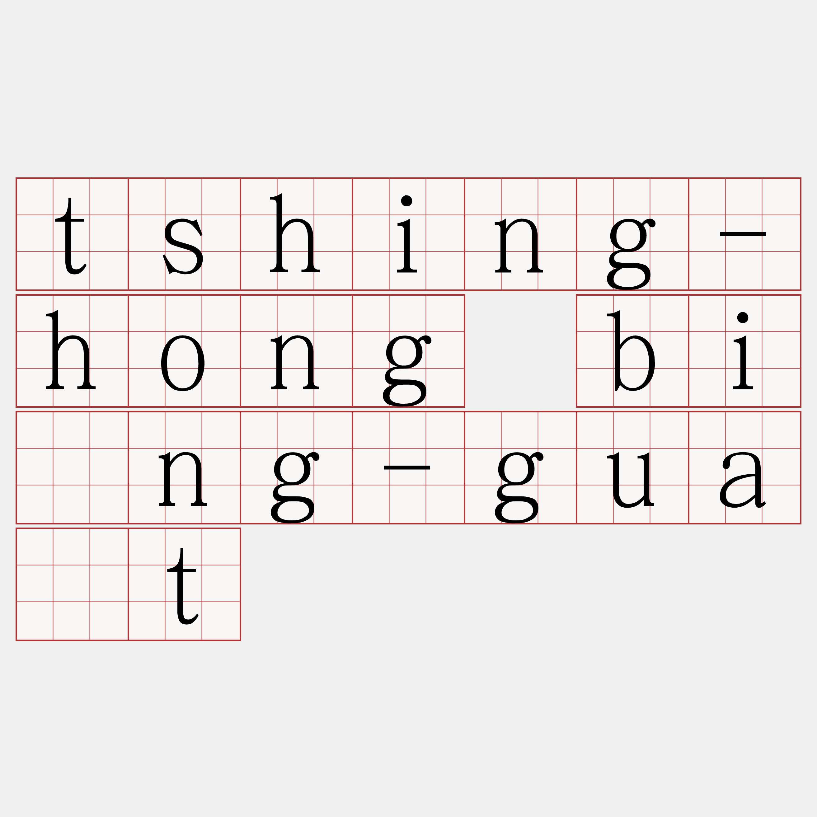 tshing-hong bîng-gua̍t